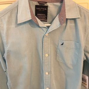 Boys Nautica Shirt- Size M 10-12, NWT